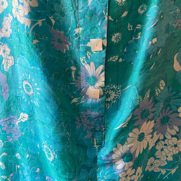 Vintage 70s silk summer dress - Picture 2 of 4